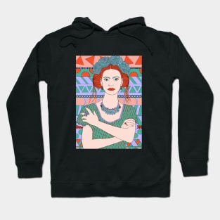 Empowered girl with roses Hoodie